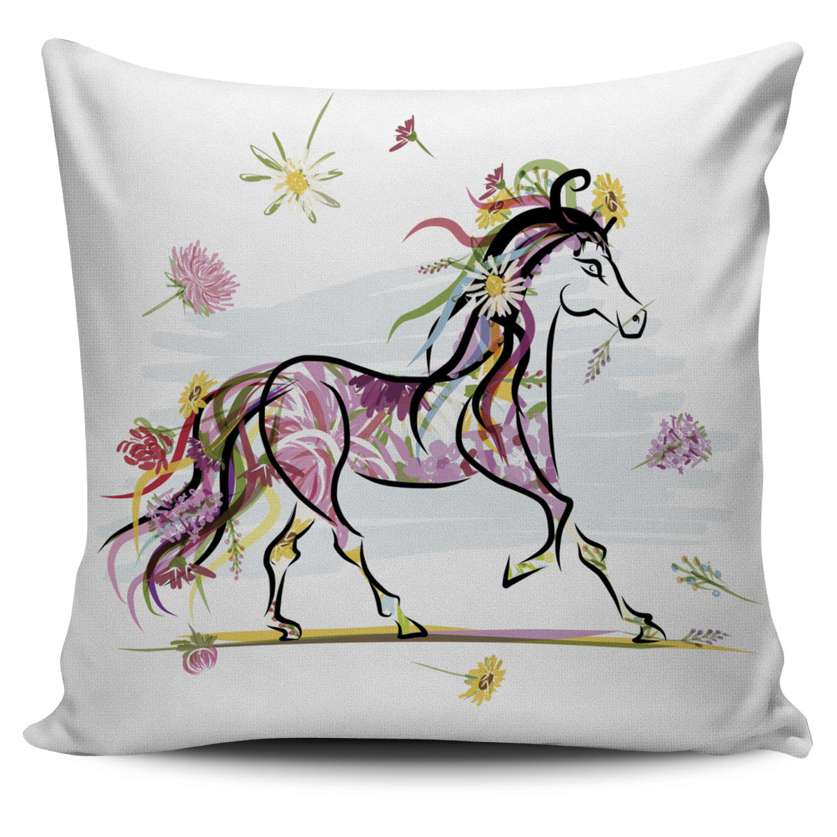 Horse Pillow Cover