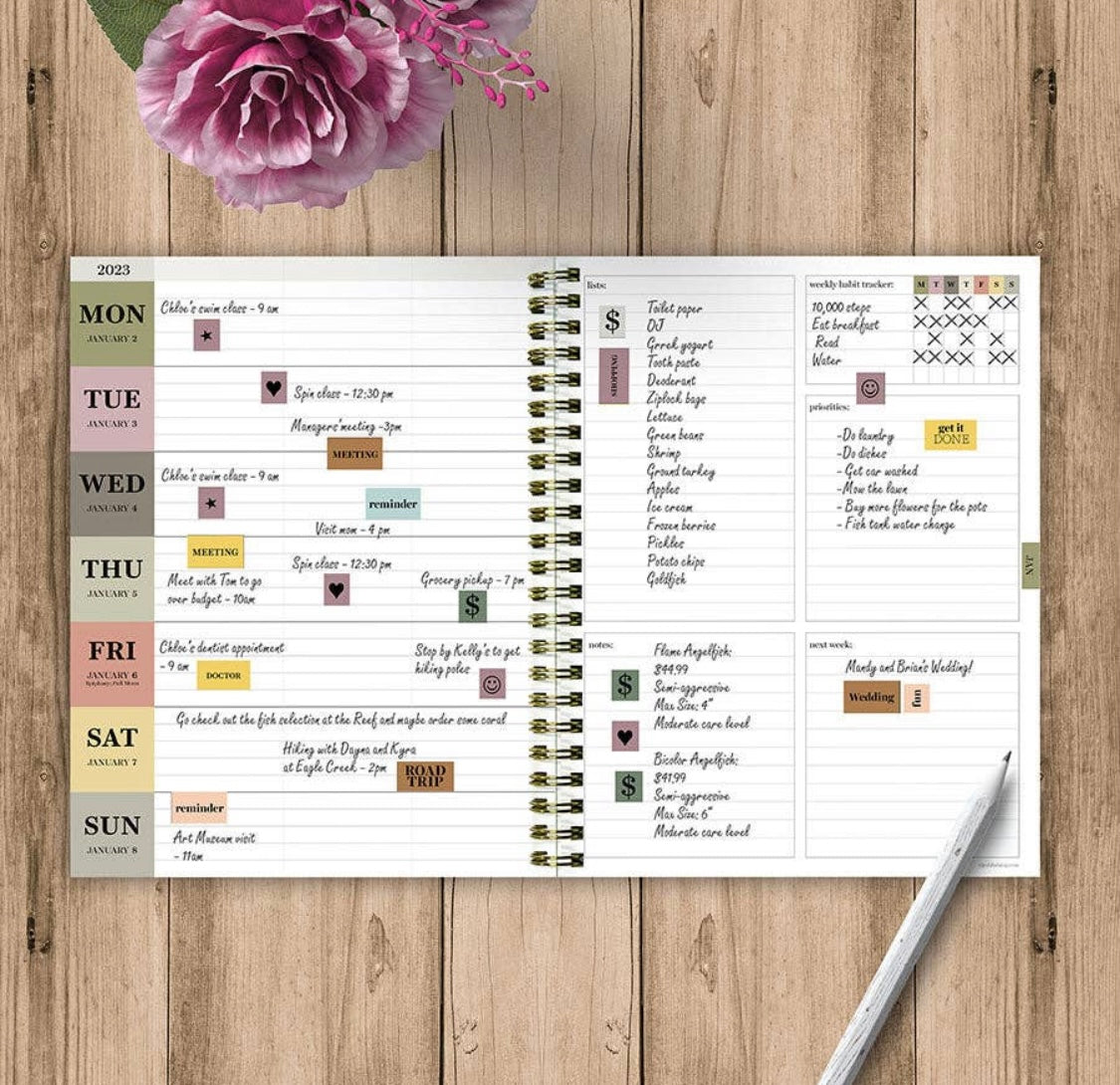 Academic Year July 2022-June 2023 Be Kind Daily Weekly Monthly Planner