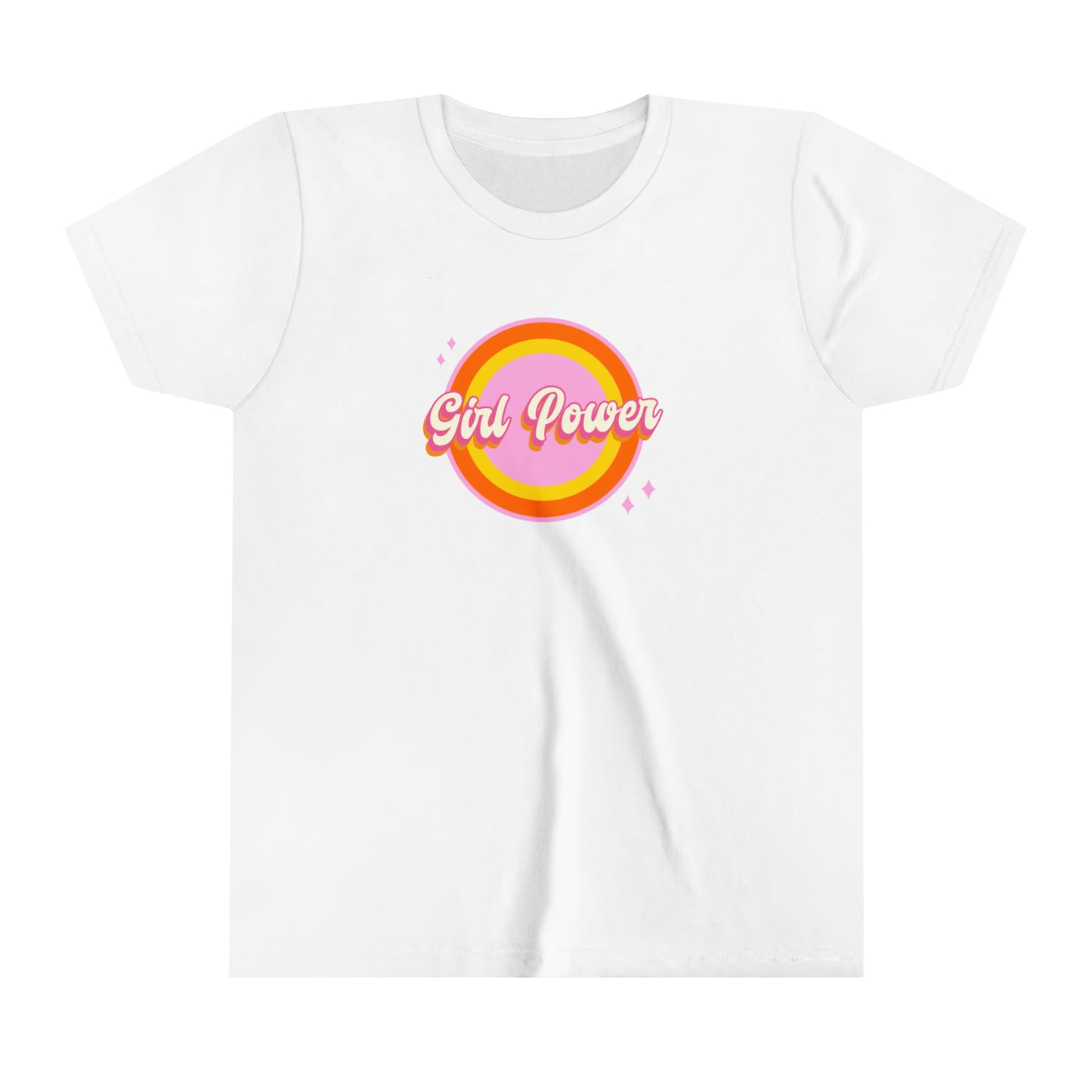 Girl Power Pink Shirt Youth Short Sleeve T-Shirt Tee by Sparkle With Authority