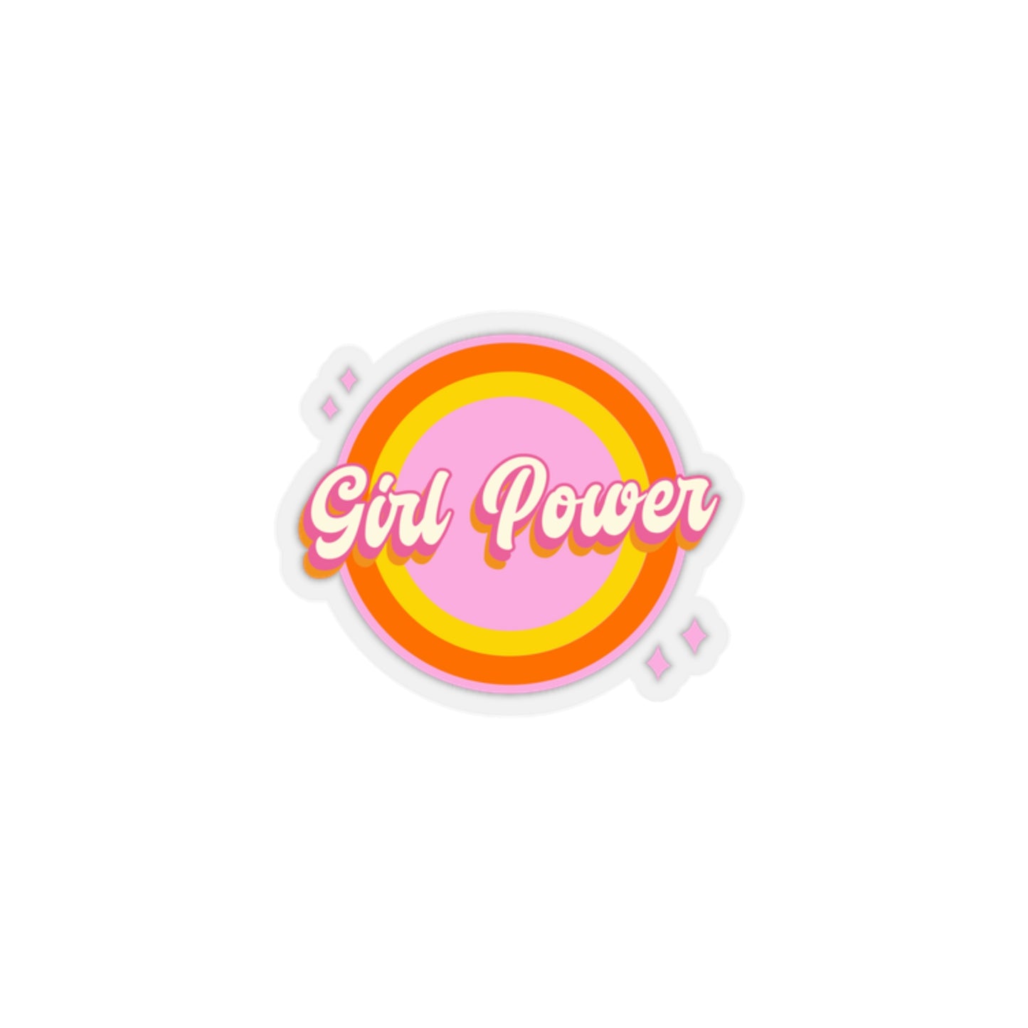 Girl Power Pink Sticker for Girls Women Kids Boys Men Stickers Collection