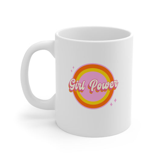 Girl Power Pink Coffee Mug Ceramic Mug 11oz