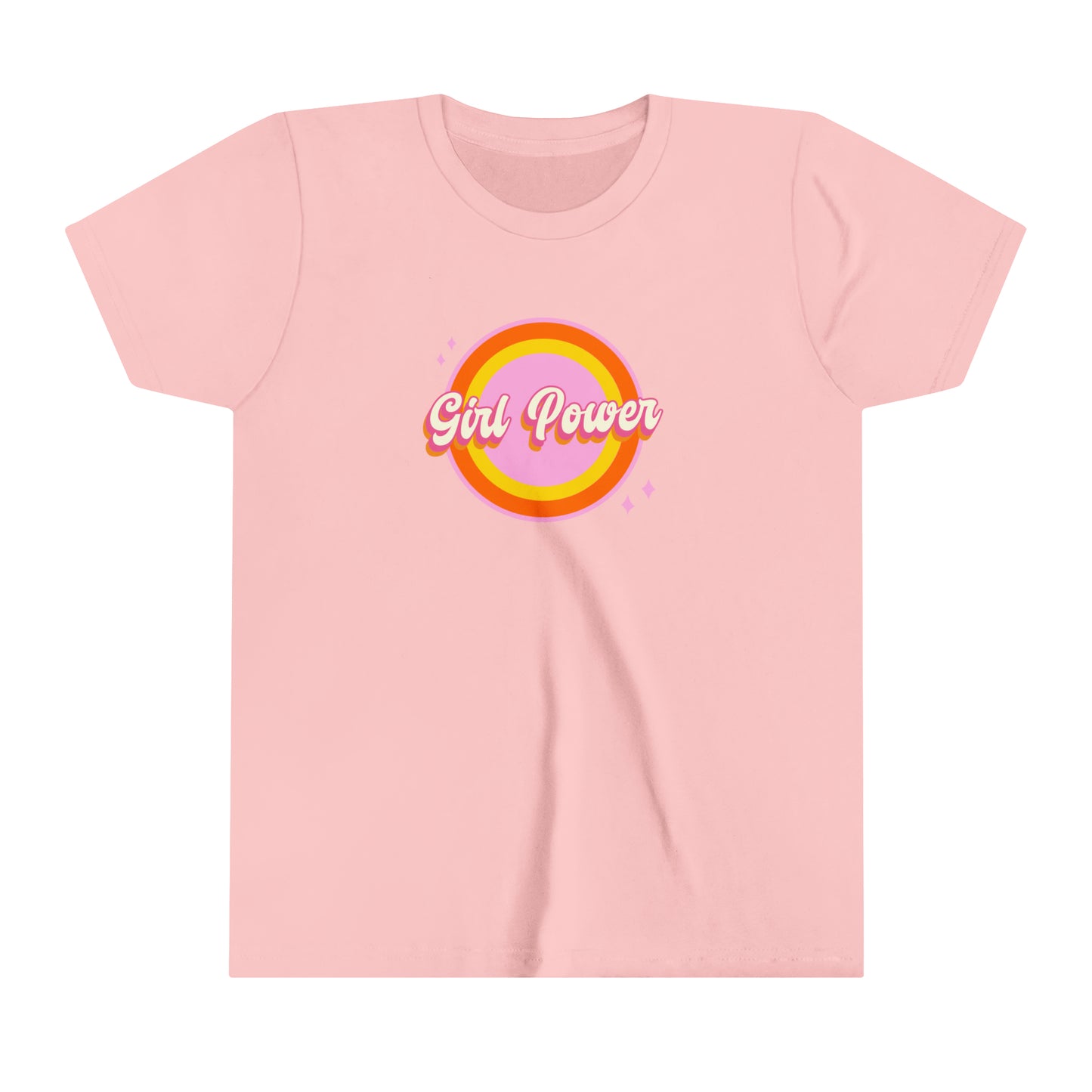 Girl Power Pink Shirt Youth Short Sleeve T-Shirt Tee by Sparkle With Authority