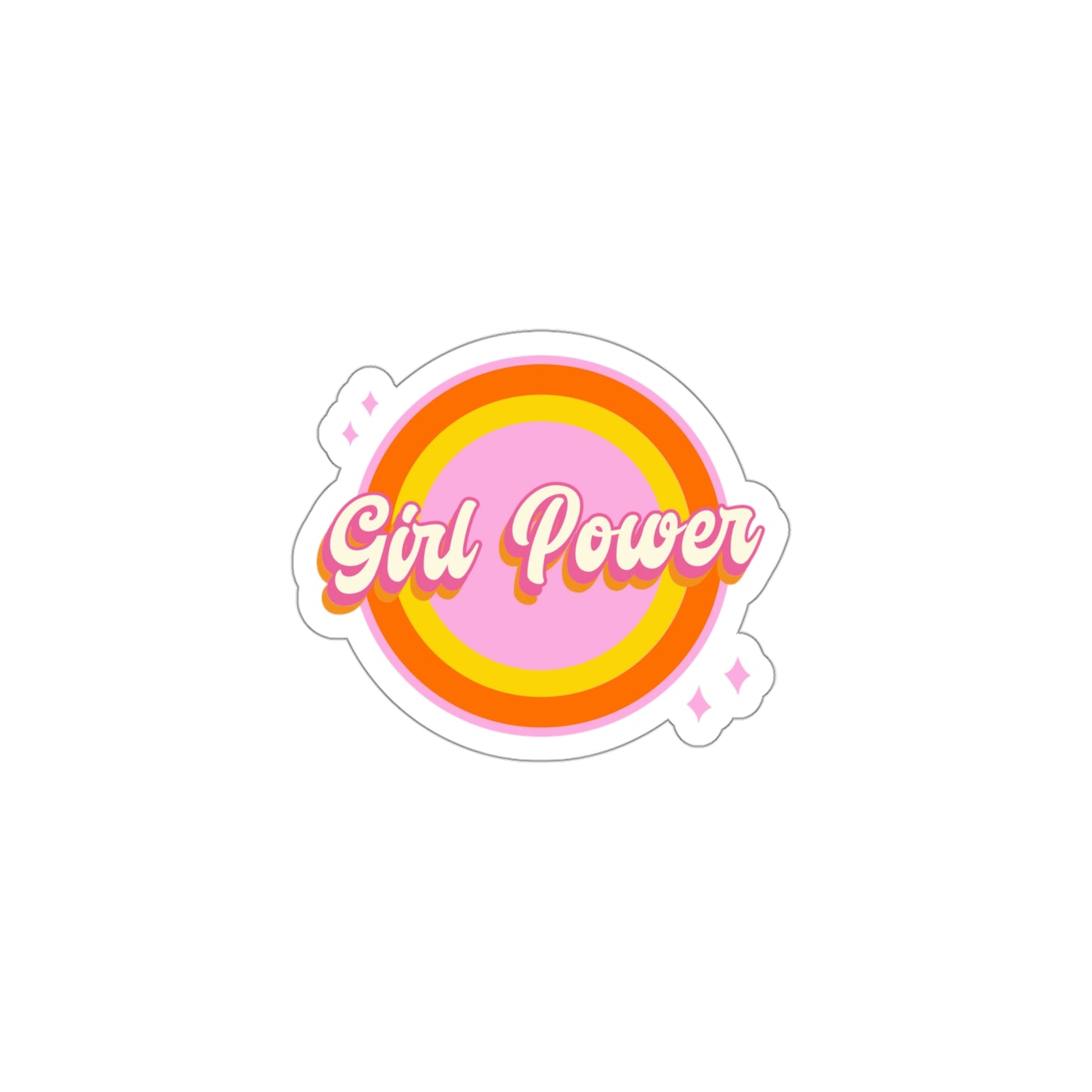 Girl Power Pink Sticker for Girls Women Kids Boys Men Stickers Collection