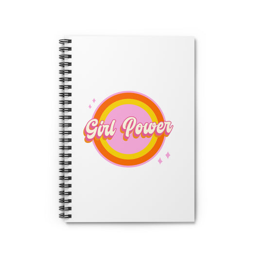 Girl Power Spiral Notebook - Ruled Line Back to School Supplies