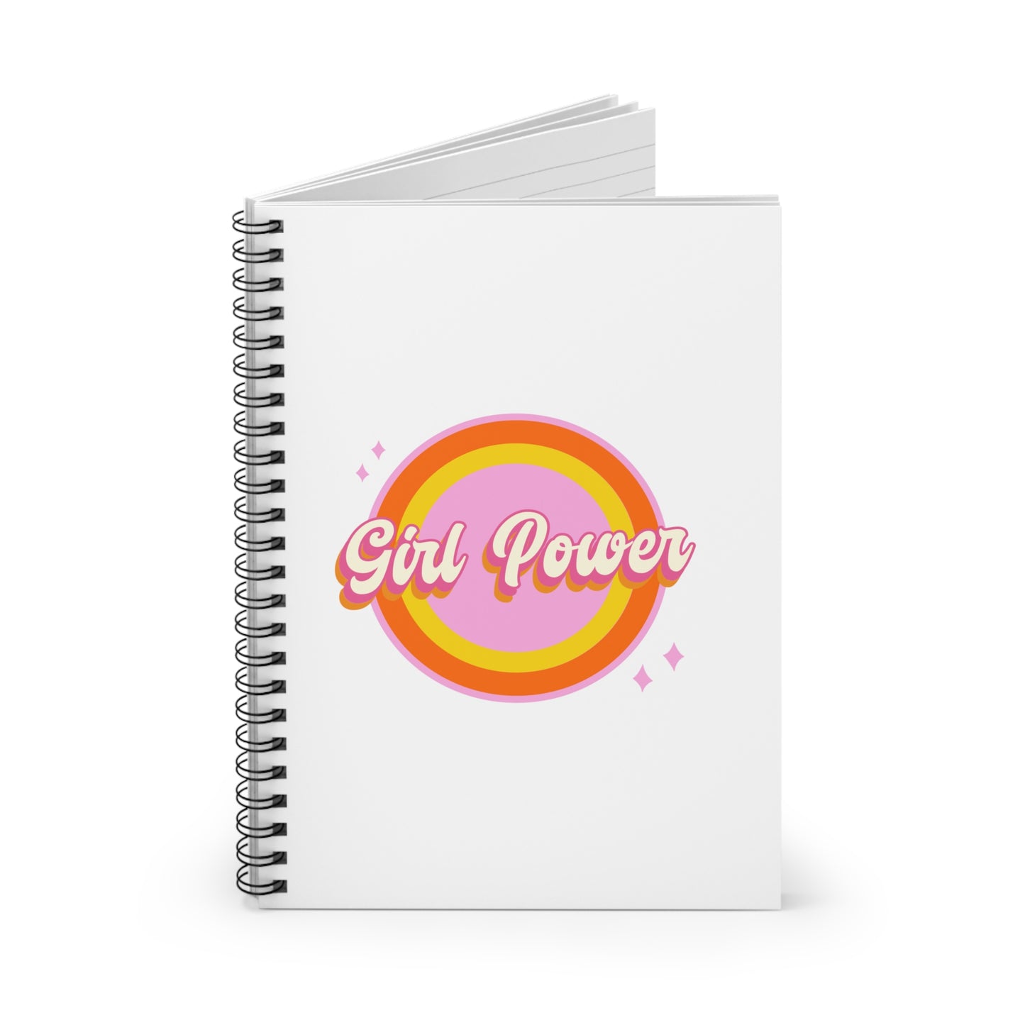 Girl Power Spiral Notebook - Ruled Line Back to School Supplies