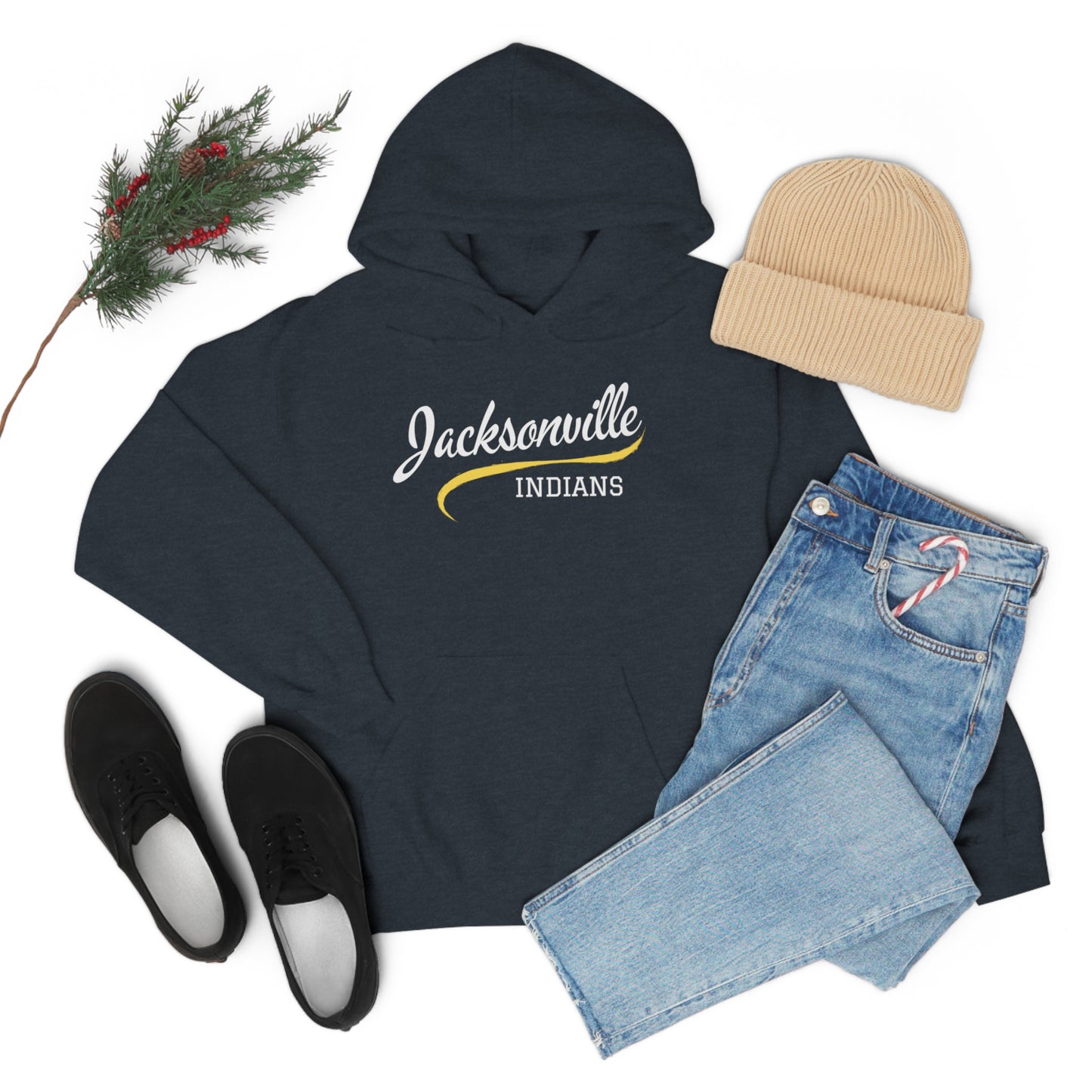 Jacksonville Indians Hoodie Unisex Heavy Blend™ Hooded Sweatshirt