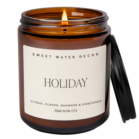 Sweet Water Decor - Holiday 9 oz Soy Candle - Christmas Decor & Gifts