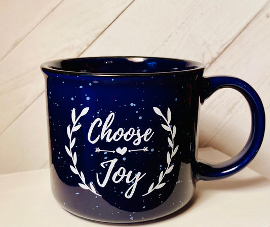 13 oz Choose Joy Ceramic Campfire Mug