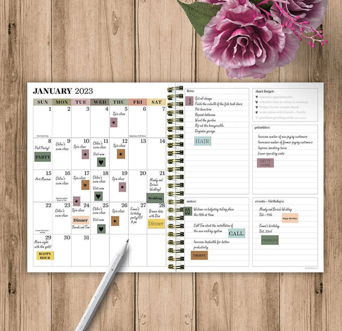 Academic Year July 2022-June 2023 Be Kind Daily Weekly Monthly Planner