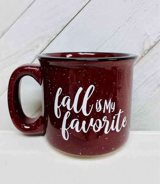 15 oz Fall Is My Favorite Stoneware Campfire Mug